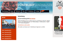 Tablet Screenshot of duenenlauf-sandhausen.de